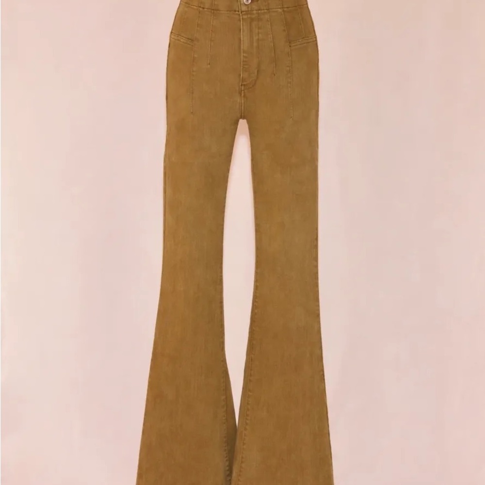 We The Free Olive High-Rise Corduroy Pants